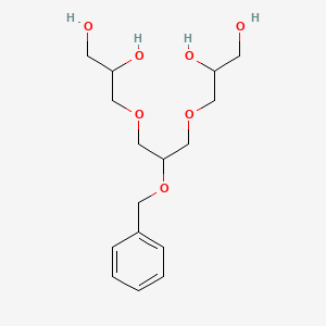 molecular formula C16H26O7 B12578460 3,3'-{[2-(Benzyloxy)propane-1,3-diyl]bis(oxy)}di(propane-1,2-diol) CAS No. 196497-38-8