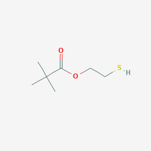 molecular formula C7H14O2S B12578465 2-Sulfanylethyl 2,2-dimethylpropanoate CAS No. 190062-33-0