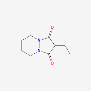 molecular formula C9H14N2O2 B12578468 2-Ethyltetrahydro-1H-pyrazolo[1,2-a]pyridazine-1,3(2H)-dione CAS No. 184889-09-6