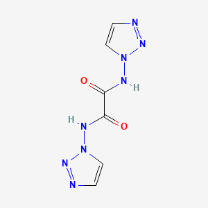 molecular formula C6H6N8O2 B12578471 Ethanediamide, N,N'-bis(1H-1,2,3-triazol-1-yl)- CAS No. 198756-29-5