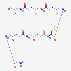 molecular formula C23H37N11O12S B12578474 Glycylglycylglycylglycylglycyl-L-cysteinylglycylglycylglycylglycylglycine CAS No. 583058-75-7