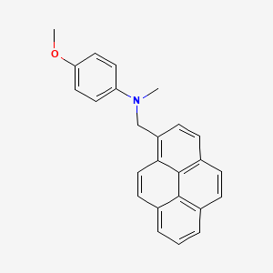 4-Methoxy-N-methyl-N-[(pyren-1-YL)methyl]aniline