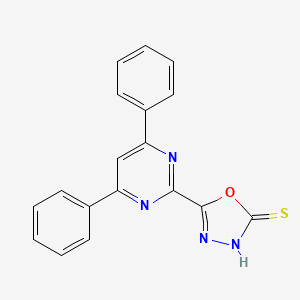 1,3,4-Oxadiazole-2(3H)-thione, 5-(4,6-diphenyl-2-pyrimidinyl)-