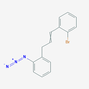 molecular formula C15H12BrN3 B12578509 1-Azido-2-[3-(2-bromophenyl)prop-2-en-1-yl]benzene CAS No. 502764-15-0