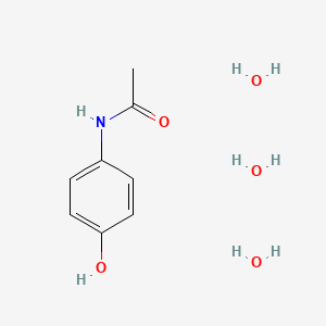 molecular formula C8H15NO5 B12578533 Paracetamol trihydrate CAS No. 478080-38-5