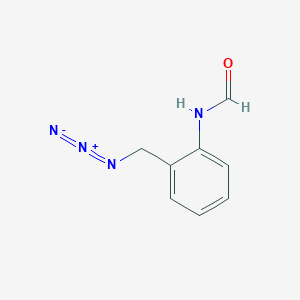 molecular formula C8H8N4O B12578557 N-[2-(Azidomethyl)phenyl]formamide CAS No. 496963-66-7