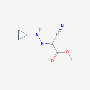 molecular formula C7H9N3O2 B12578586 Methyl cyano(2-cyclopropylhydrazinylidene)acetate CAS No. 610794-02-0