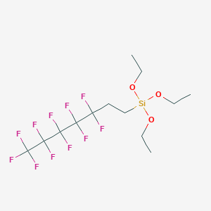 molecular formula C13H19F11O3Si B12578588 Triethoxy(3,3,4,4,5,5,6,6,7,7,7-undecafluoroheptyl)silane CAS No. 190579-86-3