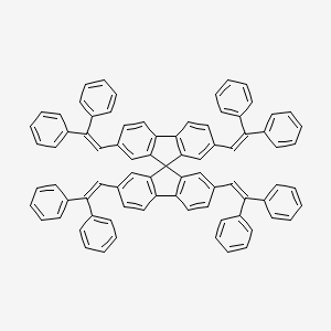 molecular formula C81H56 B12578612 2,2',7,7'-Tetrakis(2,2-diphenylethenyl)-9,9'-spirobi[fluorene] CAS No. 296269-66-4