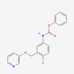 Phenyl (4-chloro-3-{[(pyridin-3-yl)oxy]methyl}phenyl)carbamate