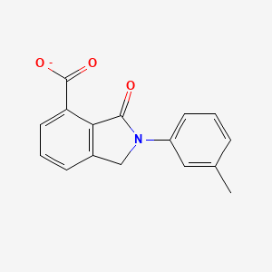 2-(3-Methylphenyl)-3-oxo-2,3-dihydro-1H-isoindole-4-carboxylate