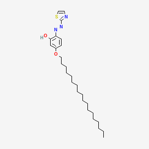 3-(Octadecyloxy)-6-[2-(1,3-thiazol-2-yl)hydrazinylidene]cyclohexa-2,4-dien-1-one