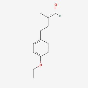 molecular formula C13H18O2 B12578707 4-(4-Ethoxyphenyl)-2-methylbutanal CAS No. 203640-38-4