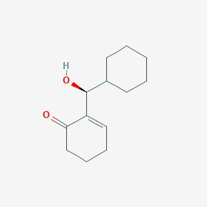 molecular formula C13H20O2 B12578740 2-Cyclohexen-1-one, 2-[(S)-cyclohexylhydroxymethyl]- CAS No. 618438-34-9