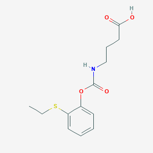 molecular formula C13H17NO4S B12578763 4-({[2-(Ethylsulfanyl)phenoxy]carbonyl}amino)butanoic acid CAS No. 192513-19-2