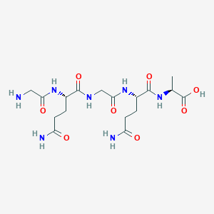 molecular formula C17H29N7O8 B12578771 Glycyl-L-glutaminylglycyl-L-glutaminyl-L-alanine CAS No. 628725-62-2