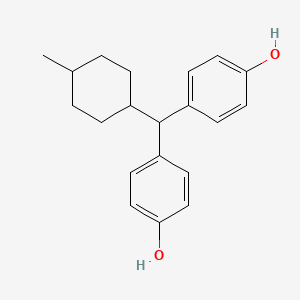 molecular formula C20H24O2 B12578772 4,4'-[(4-Methylcyclohexyl)methylene]diphenol CAS No. 586390-78-5