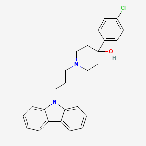 4-Piperidinol, 1-[3-(9H-carbazol-9-yl)propyl]-4-(4-chlorophenyl)-