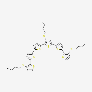 3-(Butylthio)-5,5'-bis[3'-(butylthio)-2,2'-bithiophen-5-yl]-2,2'-bithiophene