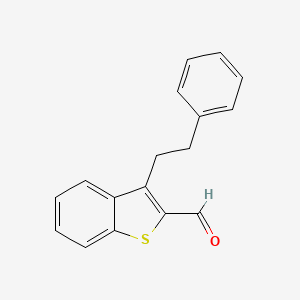 3-(2-Phenylethyl)-1-benzothiophene-2-carbaldehyde