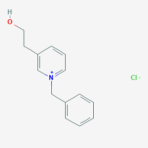 molecular formula C14H16ClNO B12578829 1-Benzyl-3-(2-hydroxyethyl)pyridin-1-ium chloride CAS No. 188882-84-0