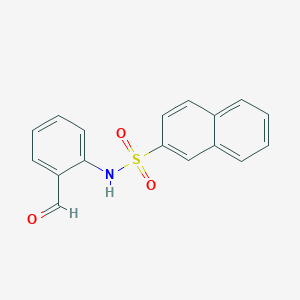 molecular formula C17H13NO3S B12578850 2-Naphthalenesulfonamide, N-(2-formylphenyl)- CAS No. 646062-95-5