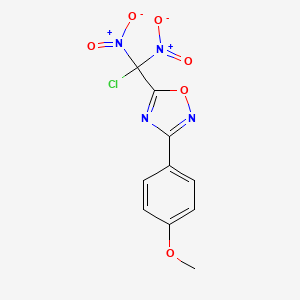 1,2,4-Oxadiazole, 5-(chlorodinitromethyl)-3-(4-methoxyphenyl)-