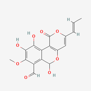 molecular formula C17H14O8 B1257886 cyathusal B CAS No. 943632-91-5