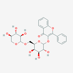 molecular formula C26H28O12 B1257887 flavonol 3-O-D-xylosyl-D-galactoside 