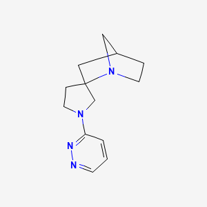 molecular formula C13H18N4 B12578876 Spiro[1-azabicyclo[2.2.1]heptane-2,3'-pyrrolidine], 1'-(3-pyridazinyl)- CAS No. 646056-84-0