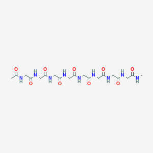 molecular formula C19H31N9O9 B12578877 N-Acetylglycylglycylglycylglycylglycylglycylglycyl-N-methylglycinamide CAS No. 195060-86-7