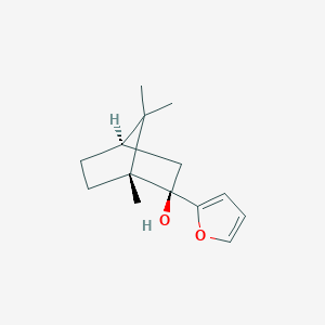 molecular formula C14H20O2 B12578878 (1R,2R,4R)-2-(Furan-2-yl)-1,7,7-trimethylbicyclo[2.2.1]heptan-2-ol CAS No. 620621-14-9