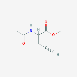 4-Pentynoic acid, 2-(acetylamino)-, methyl ester