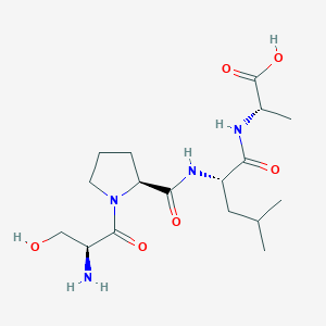 molecular formula C17H30N4O6 B12578890 L-Seryl-L-prolyl-L-leucyl-L-alanine CAS No. 646507-19-9