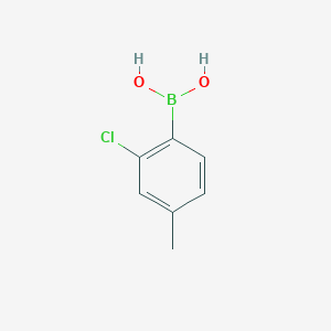 molecular formula C7H8BClO2 B125789 2-氯-4-甲基苯硼酸 CAS No. 145349-62-8