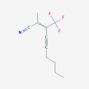 2-Methyl-3-(trifluoromethyl)non-2-EN-4-ynenitrile