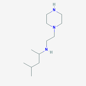 molecular formula C12H27N3 B12578906 4-Methyl-N-[2-(piperazin-1-yl)ethyl]pentan-2-amine CAS No. 299206-02-3