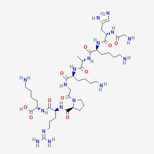 Glycyl-L-histidyl-L-lysyl-L-alanyl-L-lysylglycyl-L-prolyl-N~5~-(diaminomethylidene)-L-ornithyl-L-lysine