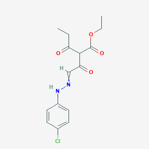 Ethyl 2-{[2-(4-chlorophenyl)hydrazinylidene]acetyl}-3-oxopentanoate