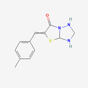 5-[(4-Methylphenyl)methylidene]tetrahydro[1,3]thiazolo[3,2-b][1,2,4]triazol-6(5H)-one