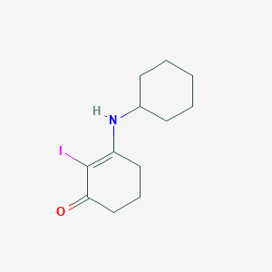 2-Cyclohexen-1-one, 3-(cyclohexylamino)-2-iodo-