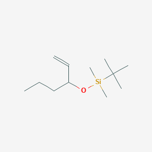 molecular formula C12H26OSi B12578966 Silane, (1,1-dimethylethyl)(1-ethenylbutoxy)dimethyl- CAS No. 265658-52-4