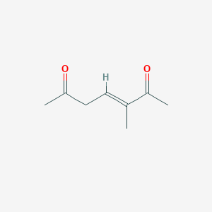 molecular formula C8H12O2 B12578996 (E)-3-methylhept-3-ene-2,6-dione 