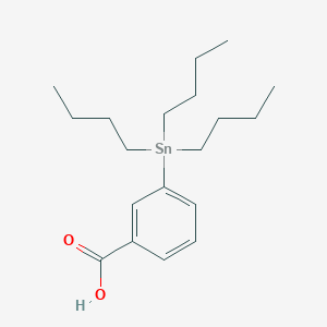 molecular formula C19H32O2Sn B12578998 Benzoic acid, 3-(tributylstannyl)- CAS No. 273747-03-8