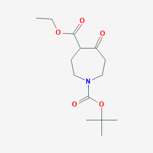 molecular formula C14H23NO5 B125790 1-Tert-butyl 4-ethyl 5-oxoazepane-1,4-dicarboxylate CAS No. 141642-82-2