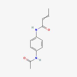 molecular formula C12H14N2O2 B12579040 N-(4-acetamidophenyl)but-2-enamide CAS No. 646034-69-7