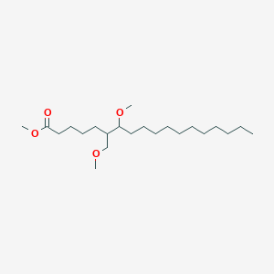 molecular formula C22H44O4 B12579079 Octadecanoic acid, 7-methoxy-6-(methoxymethyl)-, methyl ester CAS No. 184238-42-4