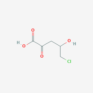 molecular formula C5H7ClO4 B1257908 5-Chloro-4-hydroxy-2-oxopentanoic acid 