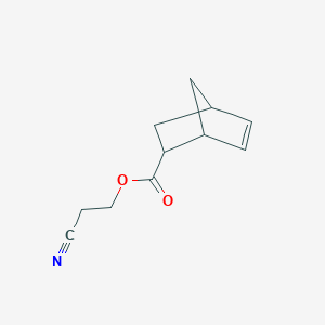 molecular formula C11H13NO2 B12579086 2-Cyanoethyl bicyclo[2.2.1]hept-5-ene-2-carboxylate CAS No. 303154-39-4