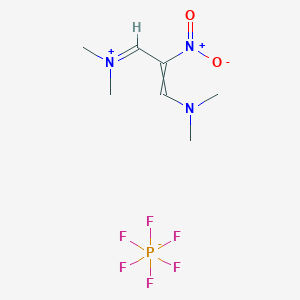 molecular formula C7H14F6N3O2P B12579098 (Z)-N-(3-(Dimethylamino)-2-nitroallylidene)-N-methylmethanaminium hexafluorophosphate(V) CAS No. 291756-93-9